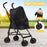 Dog Stroller Pet Pram Cat Travel Foldable Pushchair Puppy Trolley 4 Wheels