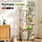 Plant Stand Indoor Tall Plant Shelf Outdoor Corner Plants Table Wood Flower Stand for Living Room Balcony and Garden (9 pots)