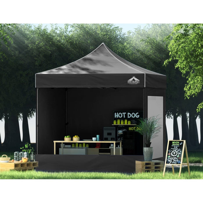 Gazebo Pop Up Marquee 3x3m Outdoor Wedding Tent Party Event Folding Set