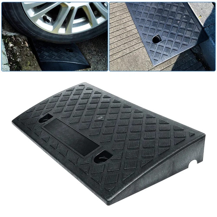 1/2x Kerb Ramp Curb Ramps Heavy Duty Driveway Threshold Ramps Rubber Kerb Ramps