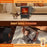 Freestanding Electric Fireplace Stove Heater, 900W/1800W Indoor Heaters with 3D Realistic Flame Effects Overheating Protection