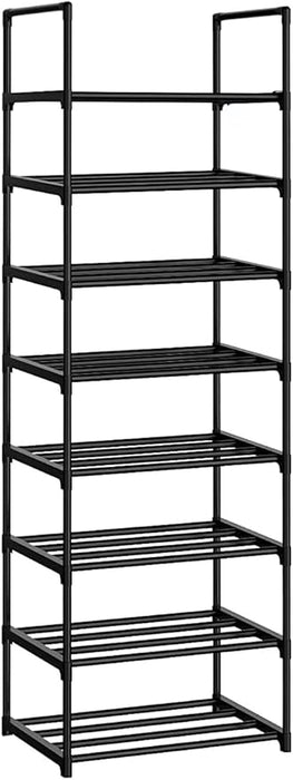 Shoe Rack 8Tiers Tall Shoe Rack for Entryway 18-20 Pairs Shoe and Boots Organizer Storage Shelf Space Saving Large Shoe Tower