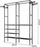 Garment Rack Clothes Rack, 6 Tiers Wire Shelving Clothing Racks with 2 Hanging Rods