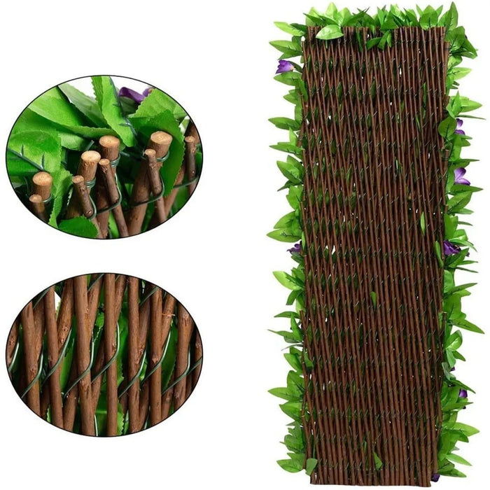 Expanding Trellis Artificial Plant Garden Green Wall Leaf Garden Privacy Fence