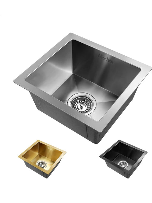 Stainless Steel Kitchen Sink, 340 x 310 x 175mm, Water Basin Sinks with 3mm Thick, Silver Color