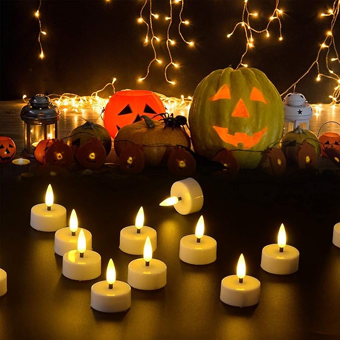 12pcs Flickering Flameless Candles Battery Operated LED Candles for Wedding Home Xmas Decor Birthday Halloweens