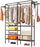 Garment Rack Clothes Rack, 6 Tiers Wire Shelving Clothing Racks with 2 Hanging Rods