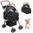 Dog Stroller Pet Pram Cat Travel Foldable Pushchair Puppy Trolley 4 Wheels