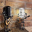 Microphone Robot Desk Lamp Robot Desk Lamp with A Guitar with LED