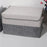 2 Pack Foldable Storage Cube Bins Boxes with Lids and Handles Baskets Linen Organizers Stackable Box 29L,  (Gray + Beige)