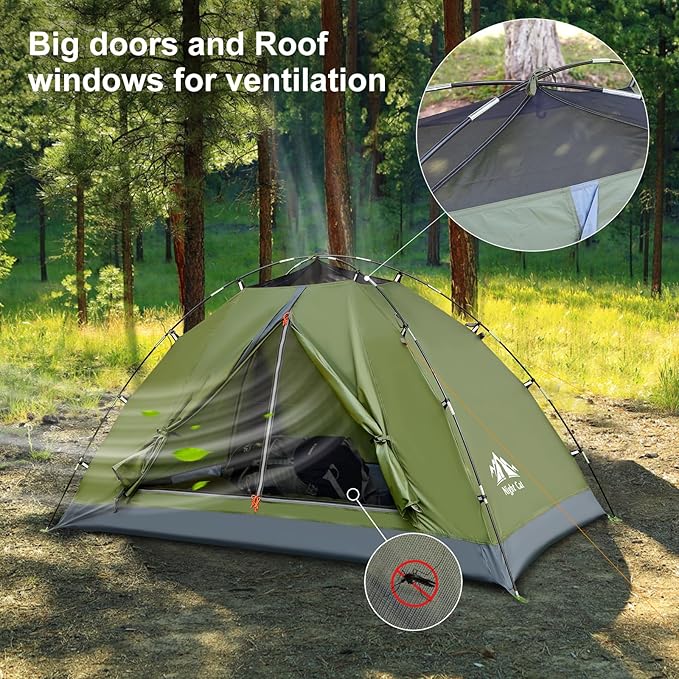 Backpacking Tent fo 1 Person 2 Persons Easy Setup by Clip Waterproof Lightweight protable Camping