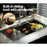 Kitchen Sink Stainless Steel 81X45CM Single Bowel with Drying Rack Black