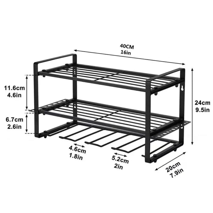 Heavy Duty Metal Power Tools Organizer Wall Mount Holder Storage Organization