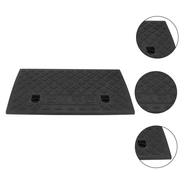 1/2x Kerb Ramp Curb Ramps Heavy Duty Driveway Threshold Ramps Rubber Kerb Ramps