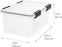 19 Quart Weathertight Storage Box, 6 Pack, Clear