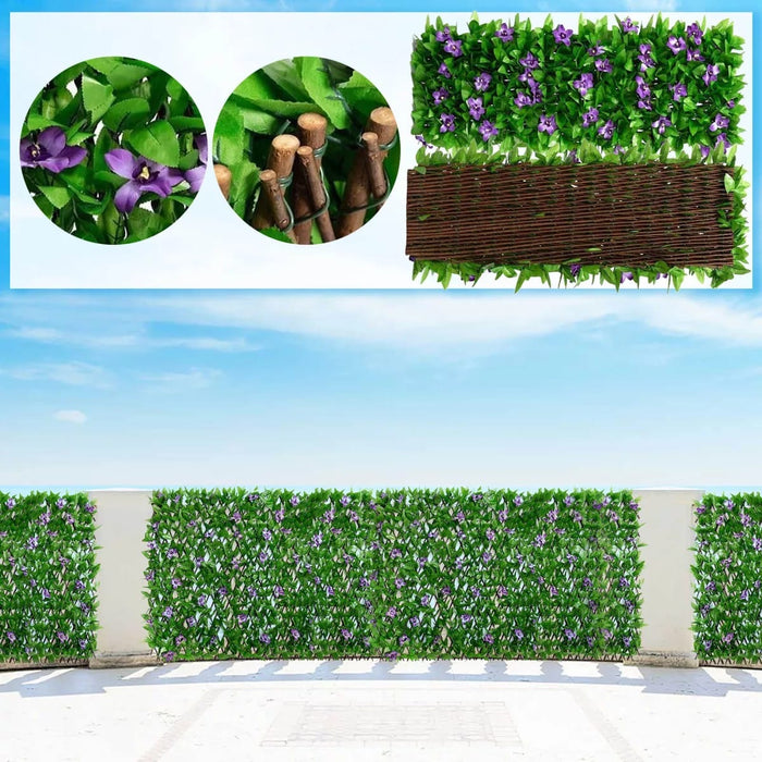 Expanding Trellis Artificial Plant Garden Green Wall Leaf Garden Privacy Fence