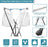 2.4m Clothes Drying Rack, Drying Rack Clothing Folding Indoor Outdoor,Garment Rack with 20 Windproof Hooks