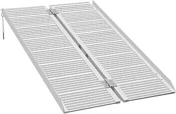 Folding Wheelchair Ramp Steps Stairs, Portable Threshold Mobility Aluminium Loading Access