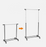 Simple Clothes Rail Rack Heavy Duty Hanging Garment Display Stand Shoe Shelf