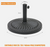 14kg Parasol Base Umbrella Stand Patio Garden Heavy Duty Weighted Black Outdoor