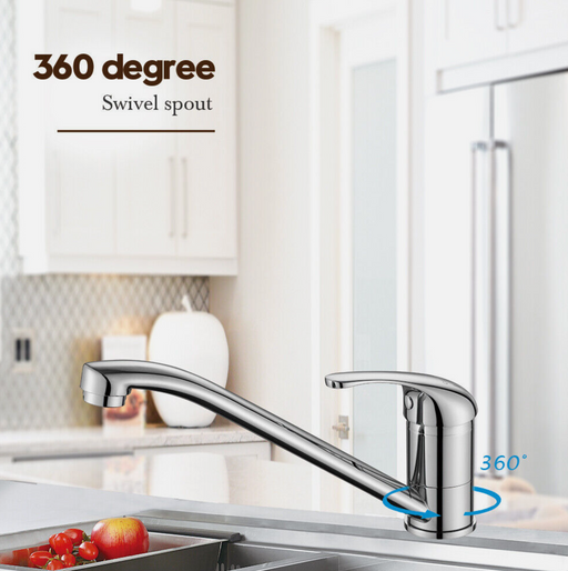 Laundry Sink Mixer Tap 360° Swivel Long Basin Spout Bathroom Faucet Chrome