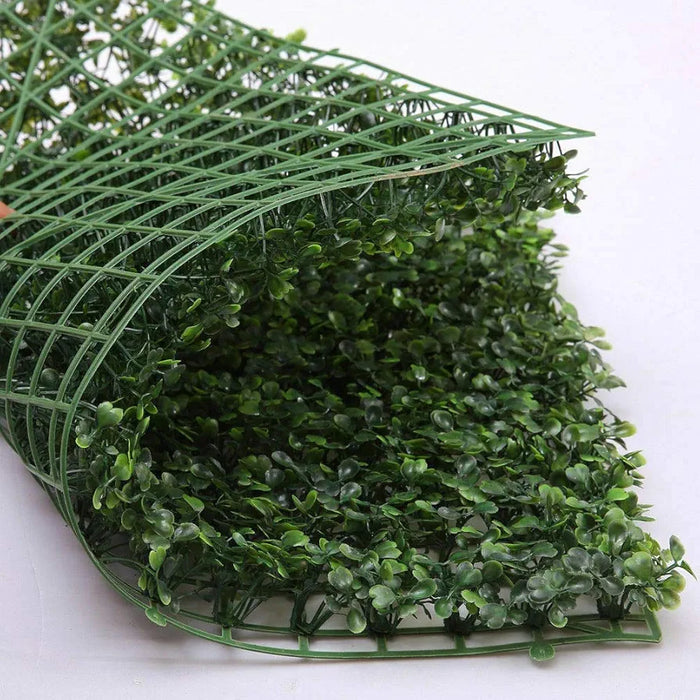 Artificial Hedge Grass Boxwood Garden Green Wall Mat Fence Outdoor x10