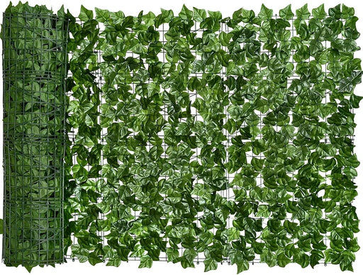 Artificial Faux Ivy Privacy Fence, 300 * 100cm Artificial Hedge Faux Ivy Vine Leaf Greenery Wall Screen, Decorative Trellis Fence