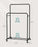 Double-Rod Clothes Rack with Wheels,Garment Rack with Mesh Shelf, Each Rod Holds up to 66 lb, for Bags, Shoes