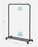 Clothes Rack with Wheels, Metal Clothing Rack for Hanging Clothes, Garment Rack with Mesh Shelf