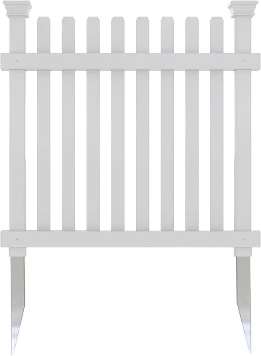 Outdoor Products Dig Roger Rabbit Garden Fence (3 Pack), White, 24" W x 24" H